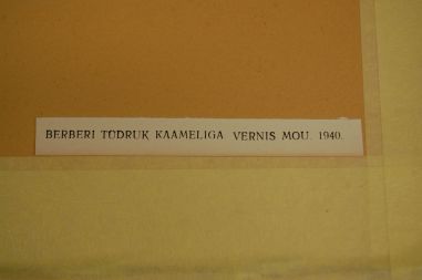 (P-1095) Viiralt, trükirepro Berberi tüdruk kaameliga