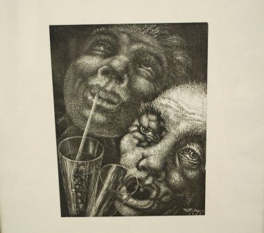 (P-1096) Viiralt, trükirepro Absindijoojad