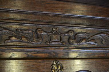 (n-7502) Suurem pardidekooriga mütsiriiuliga seinanagi