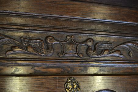 (n-7502) Suurem pardidekooriga mütsiriiuliga seinanagi