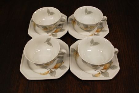 (n-7514/2) Villeroy & Boch Callo Erlengrund, kohvi/teetassid-taldrikud, 4tk