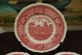 (n-7520/2) Adams, English Scenic, hobustega salatitaldrikud, 4tk 2