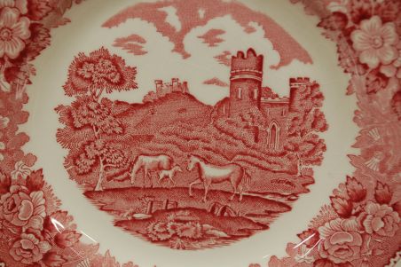 (n-7520/2) Adams, English Scenic, hobustega salatitaldrikud, 4tk