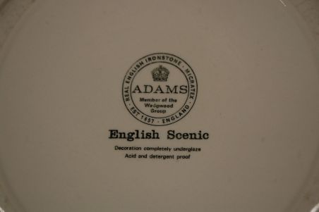 (n-7520/3) Adams, English Scenic, lehmadega salatitaldrikud, 4tk