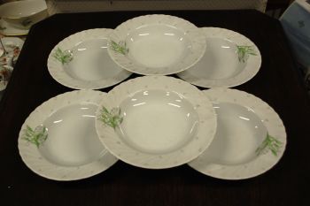 (n-7521/2) Bavaria Seltmann Weiden, piibelehtedega supi-pastataldrikud, 6tk