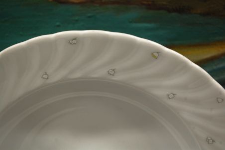 (n-7521/3) Bavaria Seltmann Weiden, piibelehtedega supi-pastataldrikud, 4tk