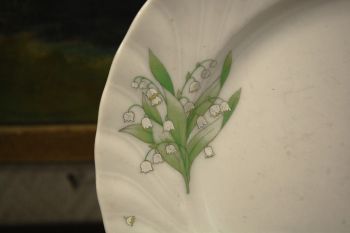 (n-7521/4) Bavaria Seltmann Weiden, piibelehtedega salatitaldrikud, 5tk 2