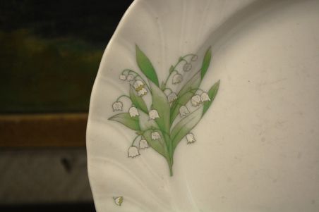 (n-7521/4) Bavaria Seltmann Weiden, piibelehtedega salatitaldrikud, 5tk