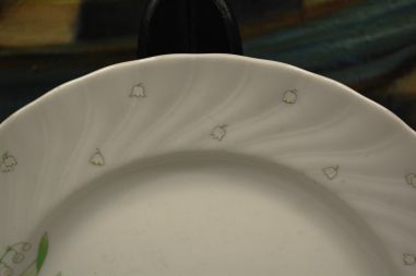 (n-7521/4) Bavaria Seltmann Weiden, piibelehtedega salatitaldrikud, 5tk