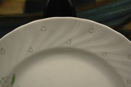 (n-7521/4) Bavaria Seltmann Weiden, piibelehtedega salatitaldrikud, 5tk