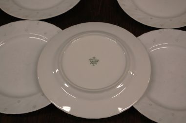 (n-7521/4) Bavaria Seltmann Weiden, piibelehtedega salatitaldrikud, 5tk