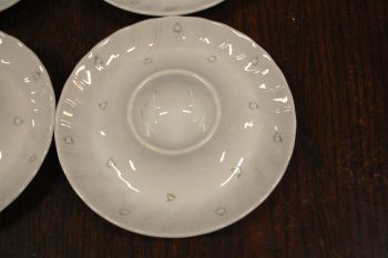 (n-7521/5) Bavaria Seltmann Weiden, piibelehtedega munataldrikud, 6tk 2