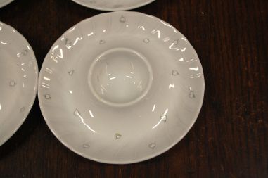 (n-7521/6) Bavaria Seltmann Weiden, piibelehtedega munataldrikud, 4tk