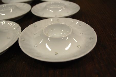 (n-7521/6) Bavaria Seltmann Weiden, piibelehtedega munataldrikud, 4tk