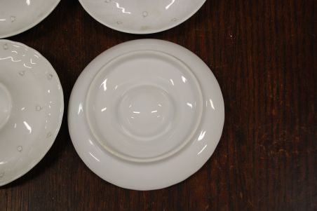 (n-7521/6) Bavaria Seltmann Weiden, piibelehtedega munataldrikud, 4tk