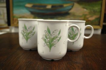 (n-7521/7) Bavaria Seltmann Weiden, piibelehtedega kruusid, 3tk