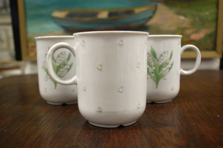 (n-7521/7) Bavaria Seltmann Weiden, piibelehtedega kruusid, 3tk