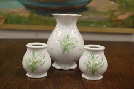 (n-7521/8) Bavaria Seltmann Weiden, piibelehtedega vaaside komplekt