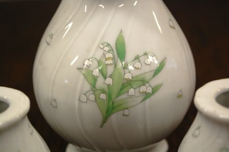 (n-7521/8) Bavaria Seltmann Weiden, piibelehtedega vaaside komplekt