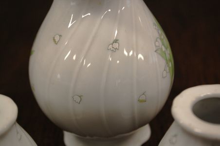 (n-7521/8) Bavaria Seltmann Weiden, piibelehtedega vaaside komplekt