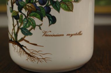 (n-7523/3) Villeroy & Boch Botanica kõrge puitkaanega toos Vaccinium myrtillus
