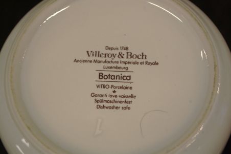 (n-7523/3) Villeroy & Boch Botanica kõrge puitkaanega toos Vaccinium myrtillus