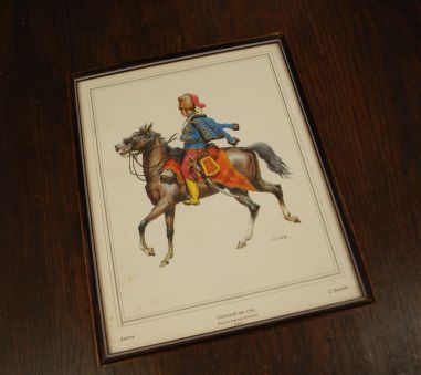 (n-7524) Raamitud militaarteemalised pildid, 2tk