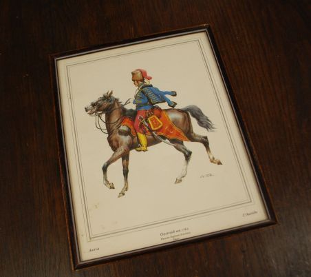 (n-7524) Raamitud militaarteemalised pildid, 2tk