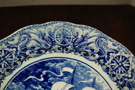 (n-7527) Boch, suur mereteemaline vaagen-purjekaga seinataldrik