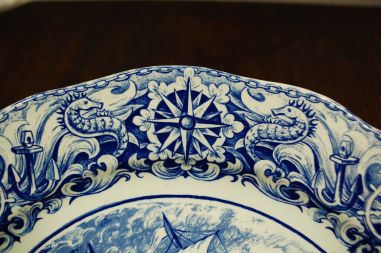 (n-7527) Boch, suur mereteemaline vaagen-purjekaga seinataldrik