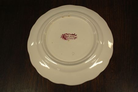 (n-7529) Boch Freres, suur kõrtsiteemaline vaagen-seinataldrik (punane)