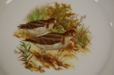 (n-7532/2) Porcelaine de Limoges, lindudega taldrikud, 9tk