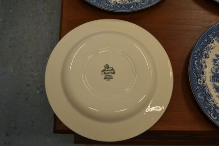 (n-7557/1) Churchill sinise dekooriga praetaldrikud 6 tk komplektis