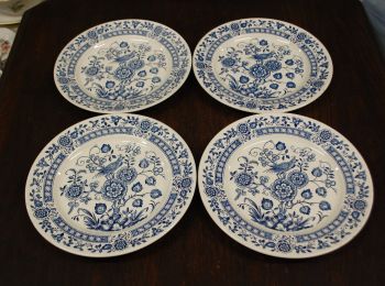 (n-7564) Broadhurst Staffordshire Nankin lindudega praetaldrikud, 4tk