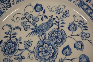 (n-7564) Broadhurst Staffordshire Nankin lindudega praetaldrikud, 4tk