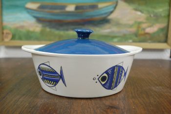 (n-7570) Villeroy & Boch Viking Fish, kaanega ahjuvorm/ tirin