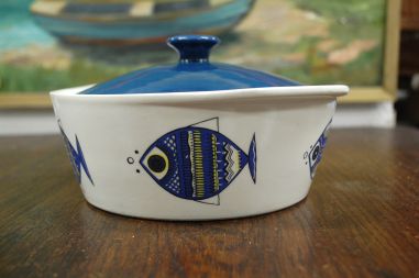 (n-7570) Villeroy & Boch Viking Fish, kaanega ahjuvorm/ tirin