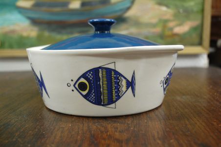 (n-7570) Villeroy & Boch Viking Fish, kaanega ahjuvorm/ tirin