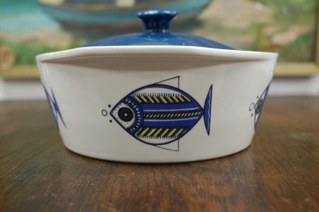 (n-7570) Villeroy & Boch Viking Fish, kaanega ahjuvorm/ tirin