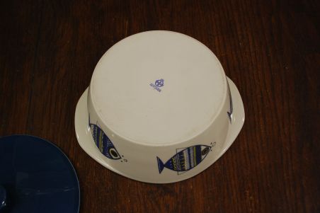 (n-7570) Villeroy & Boch Viking Fish, kaanega ahjuvorm/ tirin