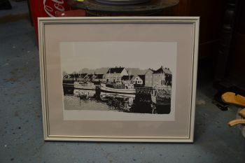 (L-749) Signeeritud nummerdatud sadamavaade