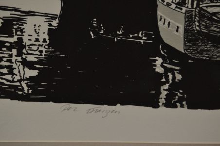 (L-749) Signeeritud nummerdatud sadamavaade