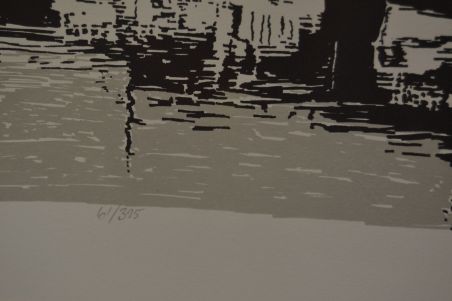 (L-749) Signeeritud nummerdatud sadamavaade