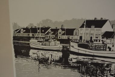 (L-749) Signeeritud nummerdatud sadamavaade