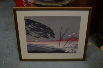 (n-7574) Signeeritud luikedega graafika