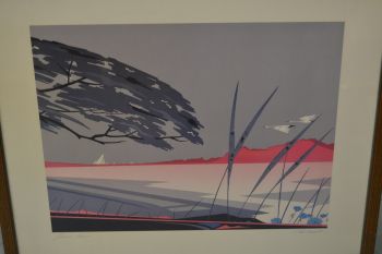 (n-7574) Signeeritud luikedega graafika 2