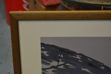 (n-7574) Signeeritud luikedega graafika