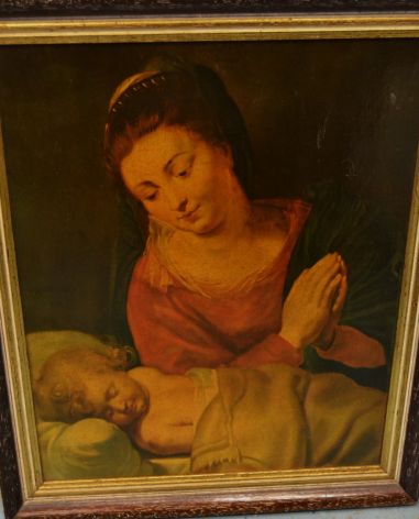 (n-7575) Rubensi maali Madonna magava lapsega, repro