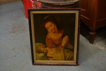 (n-7575) Rubensi maali Madonna magava lapsega, repro