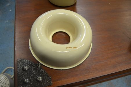 (n-7460) Metallist emailitud köögiriistad, 4 tk komplektis